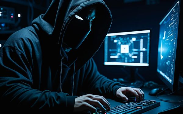 Хакер за комп'ютером